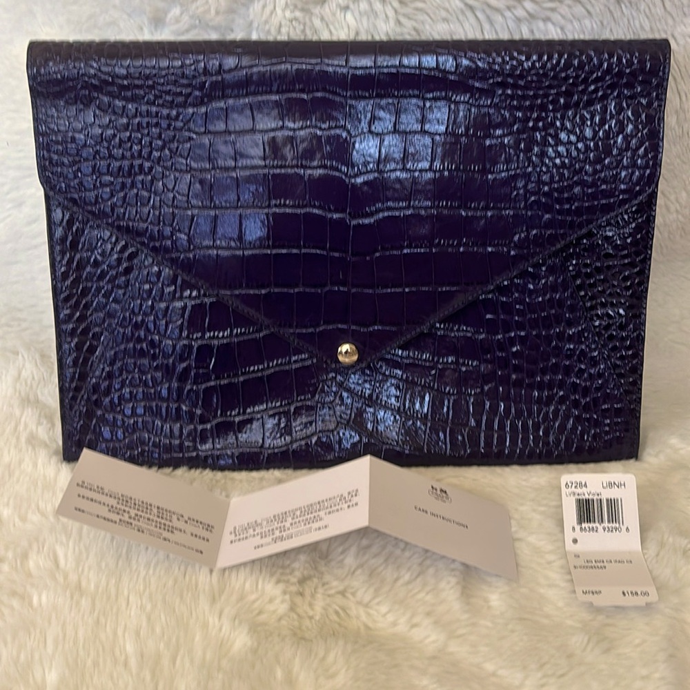 Coach ipad/tablet/small laptop case